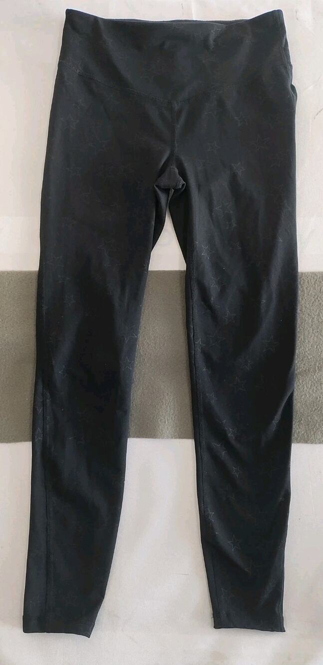 Gap Fit Sculpt Revolution Leggings Womens XS Black Stars Workout Gym